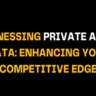 Black image background features text about private asset data and competitive advantage, reinforcing how unified financial data improves efficiency in family office software solutions.
